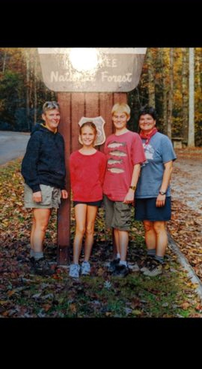 Family at the National Forest